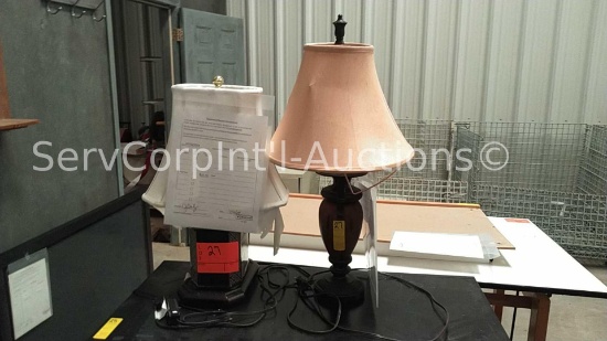 Lot of Small Decorative Lamp & Bronze Lamp (Location: 620 N. Tyler Street, Covington, Louisiana)