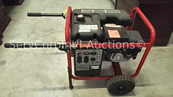Porter Cable 4500 W Generator- Motor runs but generator does not, Asset 99-230 (Location: 620 N.