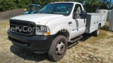 2002 Ford F-450 Service Body Truck with Crane Attached, VIN # 1FDXF46FX2EC06654