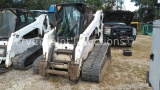 2007 Bobcat T320 Skid Steer SN: A7MP12200 Hours: 1266, No Attachment, Runs, Needs tracks and has