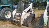 2008 Bobcat T320 Skid Steer SN: A7MP12212 Hours: 1263, AC, No Attachment, Runs, Needs tracks &