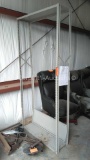 Tall Metal Metal Shelf, missing some shelves (Location: 620 N. Tyler Street, Covington, Louisiana)