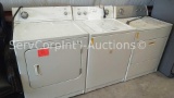 Lot of Roper Washer-Broken, Roper & Whirlpool Electric Dryers- 1 works, 1 takes time to dry