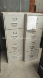 Lot of 2 Legal 4-Drawer File Cabinets - one is broken (Location: 620 N. Tyler Street, Covington,