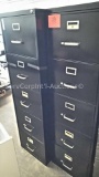 Lot of 2 Black Letter 5-Drawer Filing Cabinets (Location: 620 N. Tyler Street, Covington, Louisiana)
