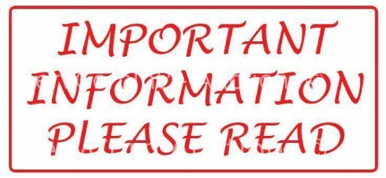 ** IMPORTANT INFO | READ BEFORE BIDDING **