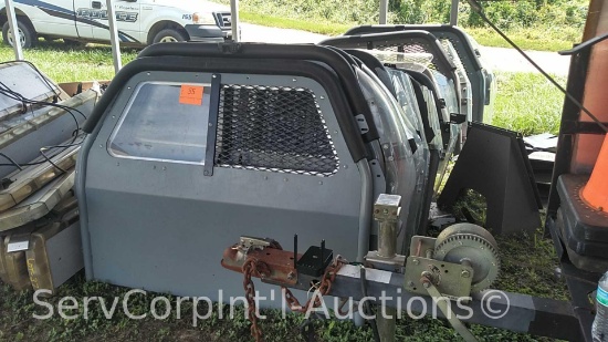 Lot of Approximately 26 Various Police Squad Car Cages