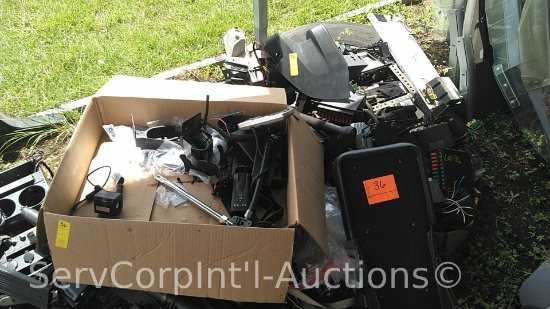 Lot of Various Center Consoles, Radios, Cameras, Rumblers, Light/Siren Switches, Flash Light, Strobe