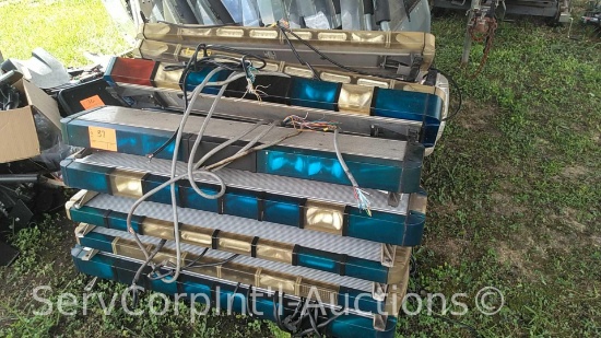 Lot of Approximately 26 Various Police Squad Car Light Bars