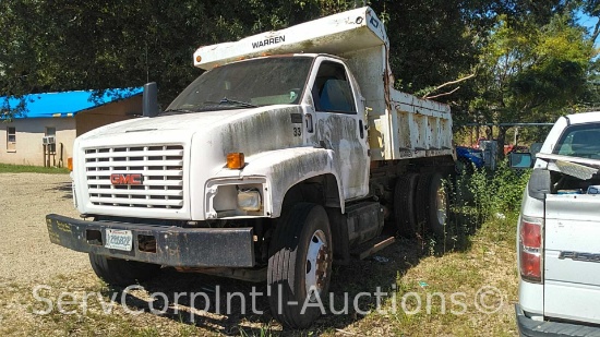 2007 GMC C7500 5/7 Yard Dump Truck, VIN # 1GDK7C1307F402991