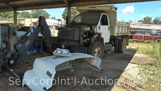 2007 GMC C7500 5/7 Yard Dump Truck, VIN # 1GDK7C1327F403589