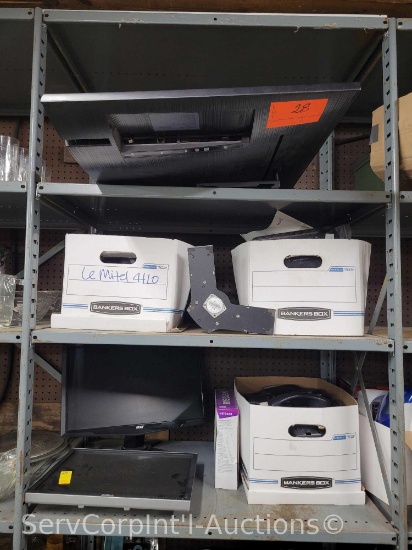 Lot on 3 Shelves of Electronics