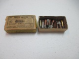 A-29 RARE Old box of Winchester 22 short ammo has about a 12 misc rounds some marked US