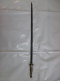 jr-9 RARE 1860's Civil war Sword. Union musicains sword captured and reused by the confederates. Thi