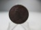 h-115 1827 US Large cent with some corrosion