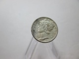 h-10 XF 1944-P Mercury Silver Dime