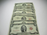 jr-106 10x 1953-1963 $2 Red Seal Notes