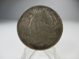 h-112 1925-S Peace Silver dollar. Doted Field