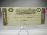 jr-12 UNC 1800's $3 Obsolete note from Cincinnati Ohio