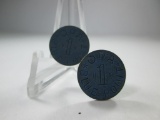 t-136 2x Blue ww11 Ration Tokens