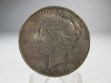 h-138 XF 1934-D Peace Silver Dollar. BETTER DATE