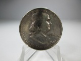 jr-171 AU 1950 Franklin Silver Half Dollar