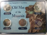 jr-176 Tribute to New Hampshire's Old man of the Mountain State Quarter