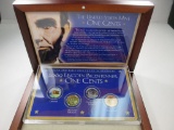 jr-218 2009 Lincoln Bicen. Mint Set. Colorized, Gold plate, Silver plate and Copper Lincoln Cents