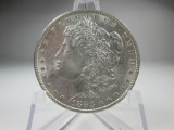 jr-22 AU 1883-P Morgan Silver Dollar. Nice mint luster and good details