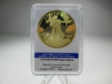 jr-223 REPLICA 1933 24kt Gold Layered Double Eagle in mint holder