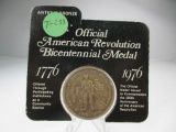 t-233 Official American Revolution Bic. Medal 1776-1976