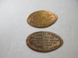 t-75 2x Elongated Lincoln Cents