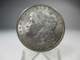 t-96 1897 UNC Morgan Silver Dollar. Strong details on this coin