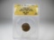 t-42 1969 Lincoln Cent ANACS MS-62 BRN. Double Curved Clip. Weight 2.9 Grams. RARE Double ERROR