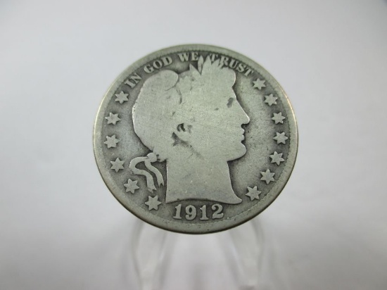 jr-21 1912-S Barber Silver Half Dollar