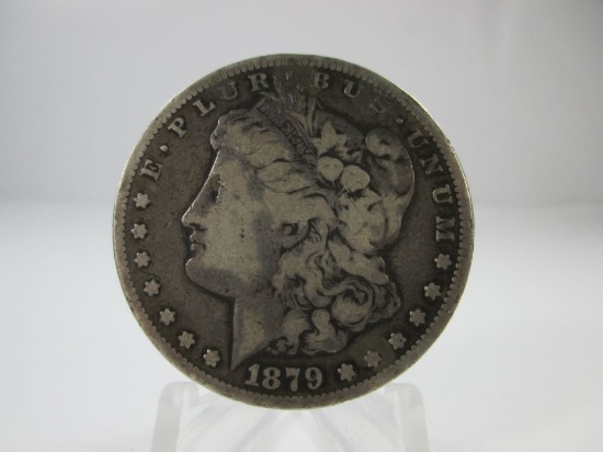 jr-8 1879-CC Morgan Silver Dollar. KEY DATE