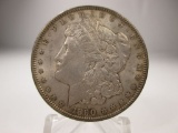 h-120 AU+ 1890-P Morgan Silver Dollar. Nice Luster and great eye appeal