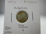 t-146 1944-D Philippines Silver 10 Centavos ASW .0482