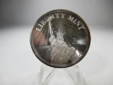 jr-161 RARE 1985 1oz 999 Silver Round. Liberty Mint