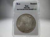 jr-164 Choice Brilliant UNC 1882-S Morgan Silver Dollar. Full mint luster on a well struck coin.
