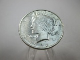 jr-190 1922-D Choice Brilliant Unc Peace Silver Dollar.
