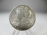 h-65 AU+ 1897-S Morgan Silver Dollar. Better date