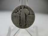 h-70 1928 Standing Liberty Silver Quarter