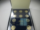 jr-99 2008 P-D Mint State Quarters in plastic case with display box
