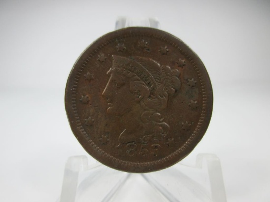 g-11 F+ 1853 US Large Cent