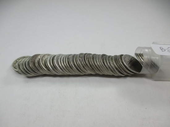 B-28 Full roll of Mercury Silver Dimes. All appear to be from 1930's