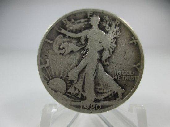 g-53 1920 Walking Liberty Silver Half Dollar