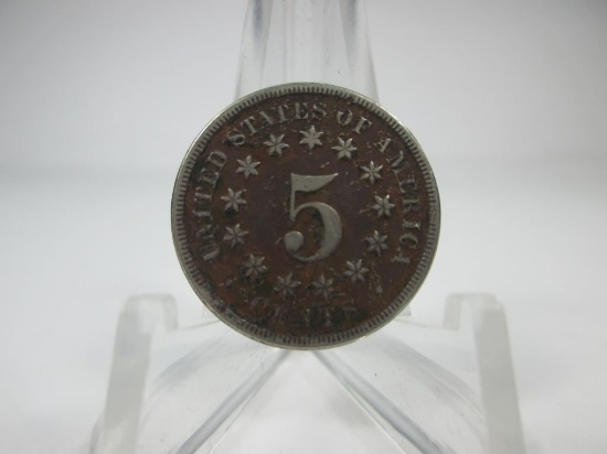 g-9 1868 U.S. Shield Nickel