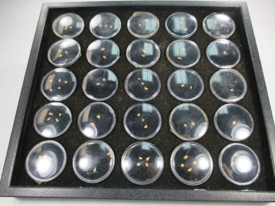 g-15 25 Gem Trays of GOLD Nuggets. Every piece is a real high quality Colorado gold nugget.