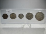 g-180 1939 U.S. Yr. Type coin Set in plastic holder